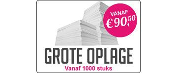 Folders drukken grote oplage