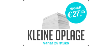 Folders printen kleine oplage