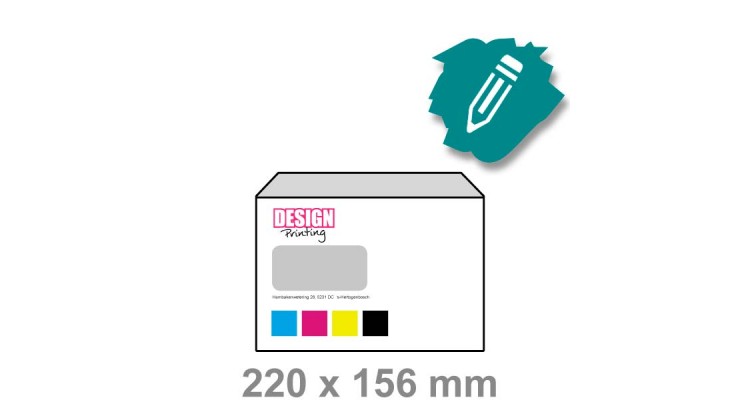 Envelop maken - venster - DesignPrinting