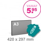 A3 Foamboard maken - liggend