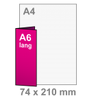 Folder A5 naar A6 lang