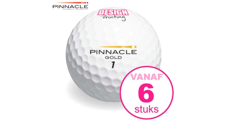 toetje Hoogland lus Golfballen bedrukken - Pinnacle Mix AA klasse - DesignPrinting