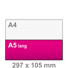 A5 lang Kaarten drukken