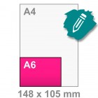 A6 Kaart maken - liggend