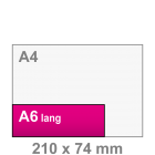 A6 lang Kaarten drukken