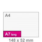 A7 lang Kaarten drukken