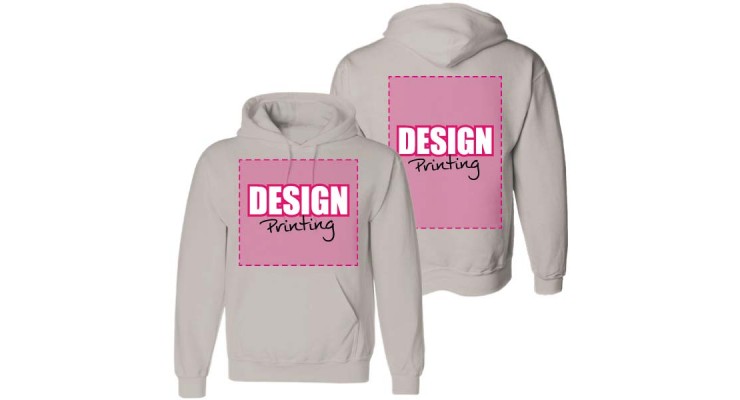 Maak leven Hangen Overvloed Hoodie bedrukken: Voorkant + achterkant - DesignPrinting