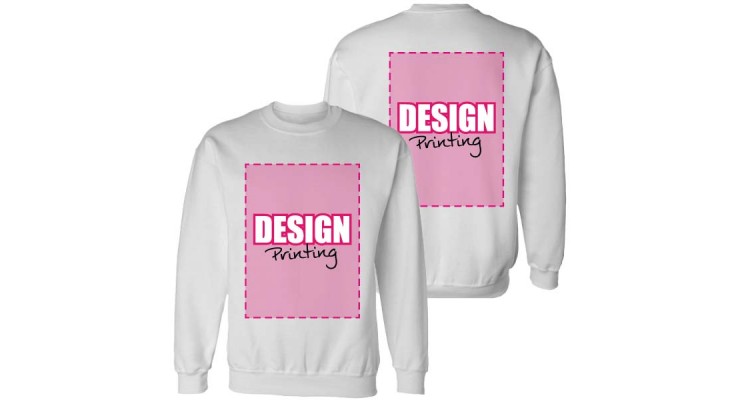 markt Veronderstelling optellen Sweater bedrukken: Voorkant + achterkant - DesignPrinting