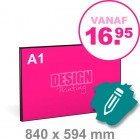 A1 Reclamebord maken - liggend