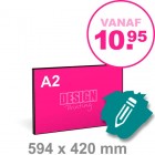 A2 Reclamebord maken - liggend