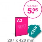 A3 Reclamebord maken - staand