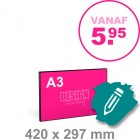 A3 Reclamebord maken - liggend