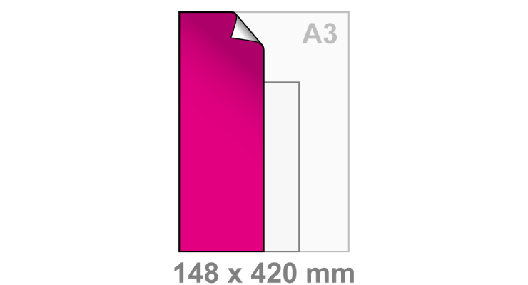steek Tegenstander Onderzoek A4 lang Sticker printen - DesignPrinting