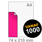 A6 lang Sticker drukken