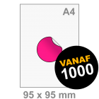 Sticker drukken - Rond middel