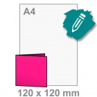 Uitnodiging maken - vierkant 120x120 mm