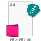 Uitnodiging maken - vierkant 98x98 mm