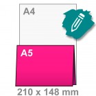 A5 Uitnodiging maken - liggend