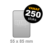 Plastic visitekaartjes drukken - 55x85 mm staand