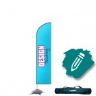 Beachflag small 60x195 cm